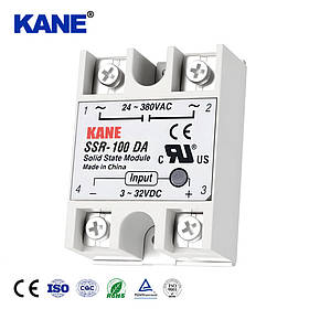 Однофазне твердотільне реле для керування навантаженням до 100А безконтактне SSR-100AA 100А AC-AC