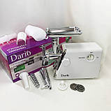 Потужна побутова електром'ясорубка для дому Dario, М'ясорубки нержавіюча сталь, М'ясорубки для ковбаси QU-58, фото 5