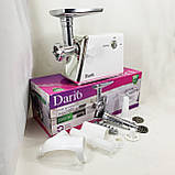 Потужна побутова електром'ясорубка для дому Dario, М'ясорубки нержавіюча сталь, М'ясорубки для ковбаси QU-58, фото 6