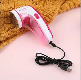 Машинка для видалення катишків від тканини USB триммер для чищення одягу з насадкою та щіткою 3 Вт 140 г