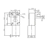 Мотор редуктор JGY370 12В 6обмін черв'ячний двигун металевий корпус сталеві шестерні для DIY робототехніки, фото 4