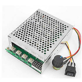 Регулятор швидкості двигуна постійного струму 10-55В 60А з LED-дисплеєм та виносним потенціометром