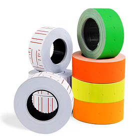 Самоклеючі цінники для етикет-пістолета 10 рулонів по 500 штук для маркування товарів у магазинах та на складах