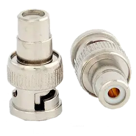 Перехідник BNC тато RCA мама для відеоспостереження адаптер для підключення камер та телевізорів метал просте підключення