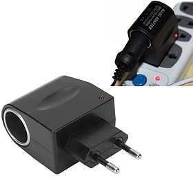 Перехідник 220В на прикурювач 12В для авто аксесуарів адаптер з LED-індикатором 500мА для заряджання пристроїв