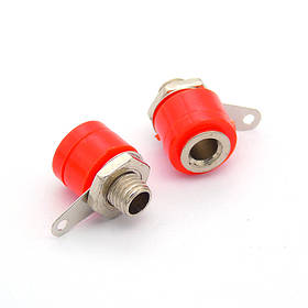 Роз'єм гніздо банан 4 мм для акустики та підсилювачів на панель набір 10 штук для підключення аудіотехніки