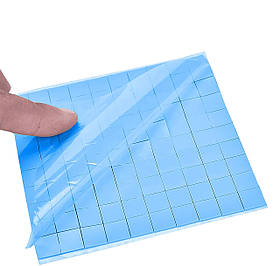 Силіконова термопрокладка для радіаторів 15x15x2 мм набір 10 штук висока теплопровідність для охолодження