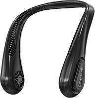 Портативний шийний вентилятор без лез, перезаряджуваний акумулятор ємністю 5000 мА·год, 3 швидкості, необхідний для тренування