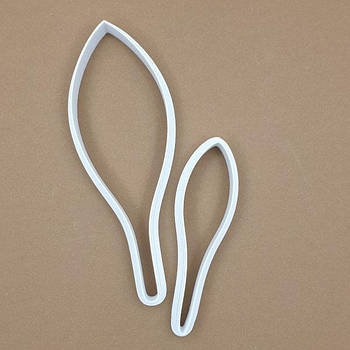 Набір вирубок Листки лілії - 2  шт