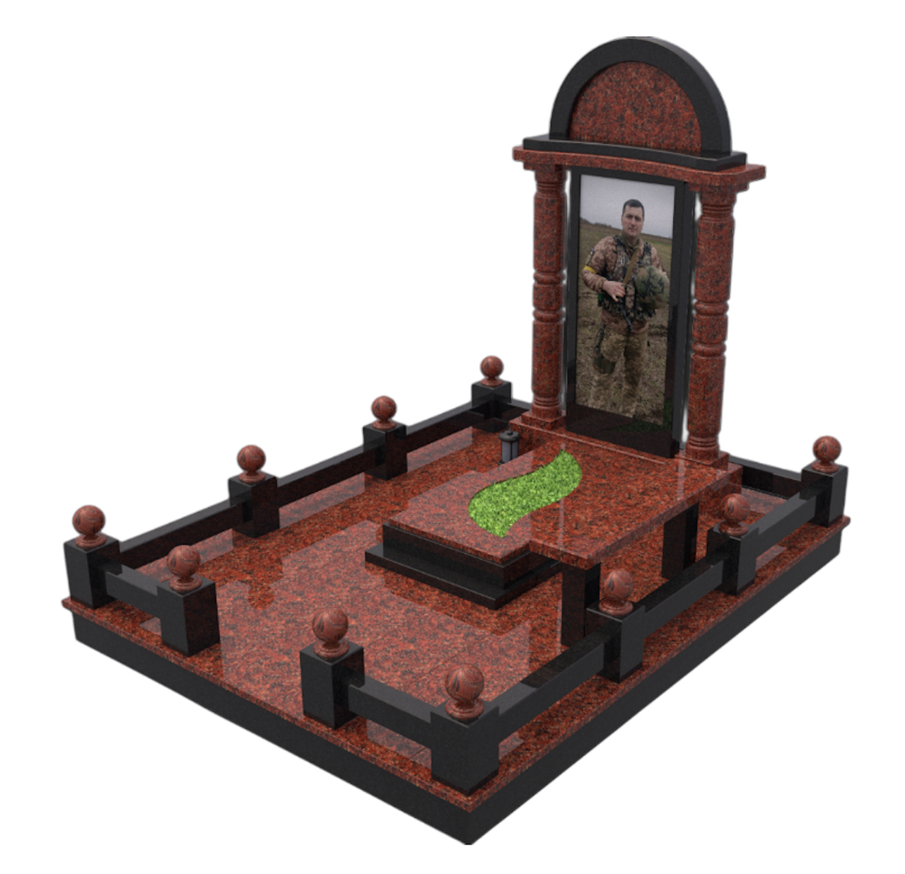 Пам’ятник гранітний для військового No176, фото 1