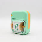 Портативний принтер для наклейок, B-3, Зелений / Міні принтер для друку / Каманний термопринтер, фото 8