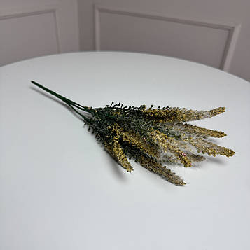 Лаванда гілка гірчична 35 см, 5 гілок, 10 шт.уп