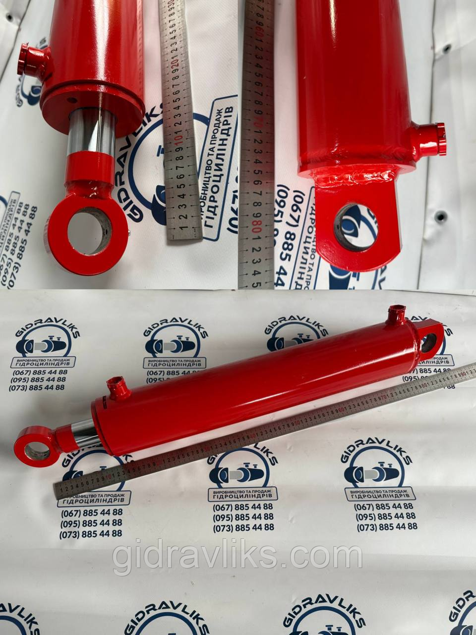 Гідроциліндр 100х50х500х800 (хід штока 500 мм) Дровокол КПГ-8, АГМ-4,2, фото 1