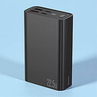 Потужний повербанк Proove Hyper Flux Plus 20000 mAh 22.5 W Type-C USB швидка зарядка чорний для телефону