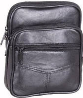 Кожаная мужская сумка Swan 303702, черная