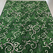 Бюджетна зелена доріжка 1,58*1,99 на повстяній основі Лоза