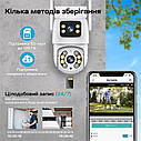 IP PTZ-відеокамера з WiFi 3Mp+3Mp Light Vision VLC-9130WI/2C (Tuya) f=3.6mm+3.6mm, ІЧ+LED-підсвічування, з мікрофоном (75-00301), фото 8