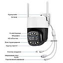 IP PTZ-відеокамера з WiFi 8Mp+8Mp Light Vision VLC-9284WI10Z/2C (Camhi Pro) f=3.6mm+8mm, ІЧ+LED-підсвічування, з мікрофоном, фото 6