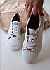 Кеди класичні базові шкіряні жіночі білі, фото 2