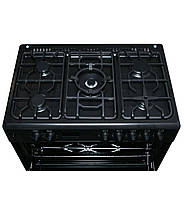 Плита комбінована Ravanson Cheff Modern KWGE-K90 чорна, фото 4