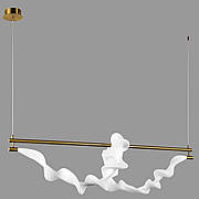 Люстра підвісна бронзова довга з гнучкого каната в стилі арт деко (81-3168 (1200) AB)