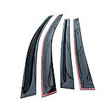 Дефлектори вікон (вітровики) Nissan Note (E12) 2014 —, комплект 4 шт., "VL-STAR", фото 3