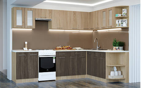 Кухня кутова 2.7х1.8м комплект №50 2.7 Без стільниці, фото 1