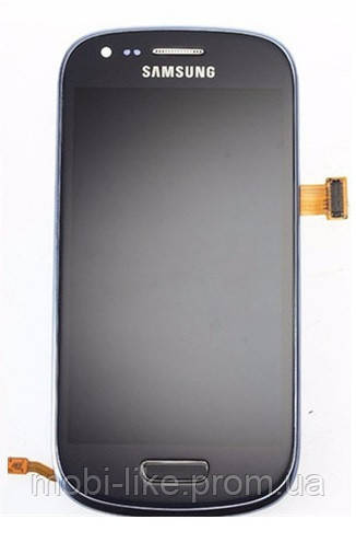 Дисплей з сенсорним екраном Samsung i8190 (Galaxy S3 Mini) чорний з рамкою