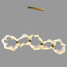 Люстра підвісна бронзова довга з гнучкого каната в стилі арт деко (81-3170-5 AB), фото 4