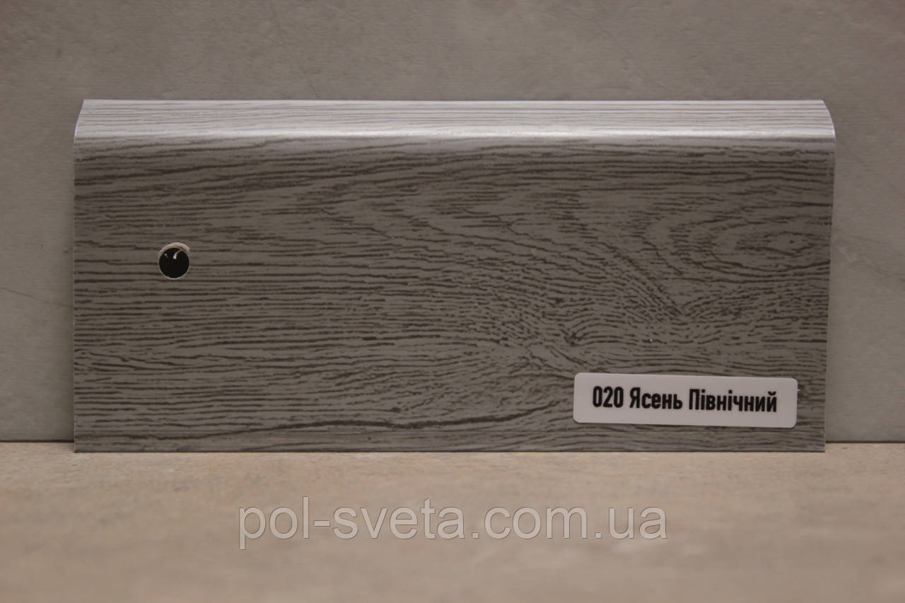 Плінтус ПВХ ТерПол 22х70х2200 мм, Ясень Північний 020, фото 1