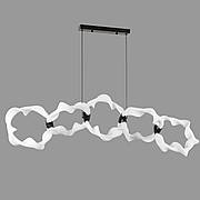 Люстра підвісна чорна довга з гнучкого каната в стилі арт деко (81-3170-5 BK)