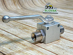 Кран кульовий гідравлічний 2-х ходовий (Під ключ розміром S-24)