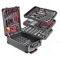 Універсальний набір інструментів у валізі на колесах на 187 предметів, Великий набір інструментів, фото
