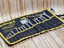 Ключі ріжково-накидні Sigma 12 шт 6-22 мм CrV satine (тк чохол)