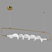 Люстра підвісна бронзова довга з гнучкого каната в стилі арт деко (81-3173 AB)