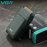 Електробритва VGR V-353 (зелена) сіткова з тримером | Водонепроникна (IPX7), акумуляторна, для сухого та вологого гоління, фото 2