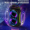 Портативна колонка Hopestar 50W Party Bluetooth 5.3, IPX5, світломузика, акумулятор 6000 мАг, потужний звук для вечірок, фото 7