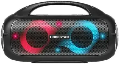 Портативна колонка Hopestar A50 Party 80W Bluetooth з мікрофоном, RGB підсвічуванням, IPX6 та ручкою для переносу, фото 3