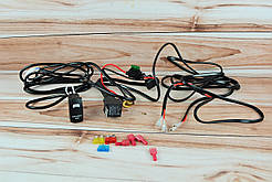 Проводка для фар 2*100 W 12V Лід фар, лід балки. ( Реле, Клавіша, Запобіжники)