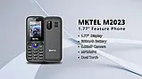 Мобільний кнопковий телефон MKTEL M2023 Dual SIM (зелений) з потужним ліхтариком, FM-радіо та камерою, фото 5