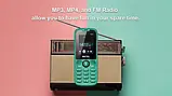 Мобільний кнопковий телефон MKTEL M2023 Dual SIM (зелений) з потужним ліхтариком, FM-радіо та камерою, фото 6
