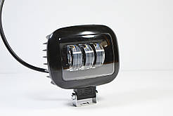Додаткова світлодіодна LED-фара 30 Вт Квадратна (Black) Чіткої світлової тіневий кордоном
