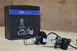 Комплект LED ламп HeadLight S1 H4 6000K 4000lm з радіатором