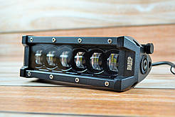 Світлодіодна LED-балка F1 27вт 6LED (18 см) Чітка світлотінева межа Ближнє світло (ВР-007)