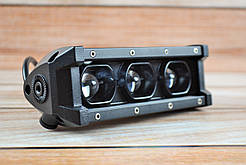 Світлодіодна балка LED Q-36 3диод (18см) Чітка границя Ближнє (Жовте) світло + дальнє (Біле) світло