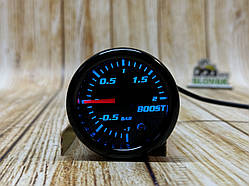 Прилад вказівник тиску турбіни стрілочний 1818 LED діодний Ø52мм датчик автомобільний