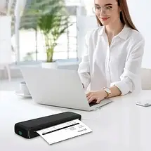 Портативний термопринтер M15 A4 без чорнила, Bluetooth, додаток, акумулятор, USB Type-C, мобільний друк документів, фото 5