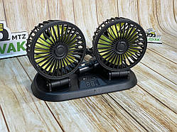 Вентилятор автомобільний від прикурювача 12-24 вольтів (дві швидкості) F411U