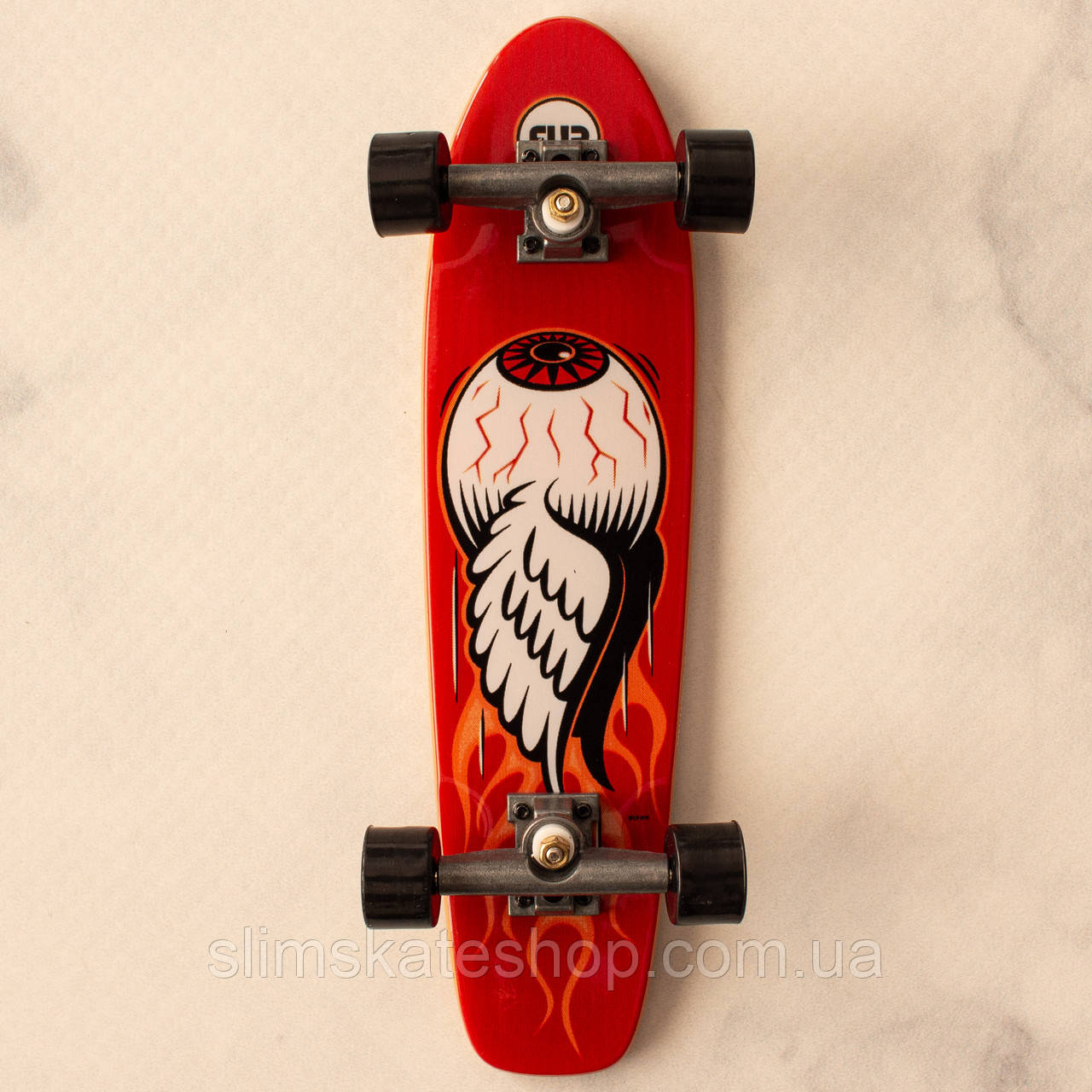 Фінгерборд Tech Deck Flip Skateboards Red Eyeball Cruiser, фото 1