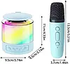 Караоке-колонка K19 Bluetooth 5.3 з мікрофоном, RGB-підсвіткою, TF/USB/AUX/MIC, портативна, міні-концерт вдома та на природі, фото 6
